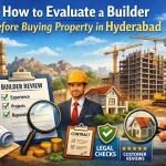 Checklist to evaluate a real estate builder before buying property in Hyderabad 