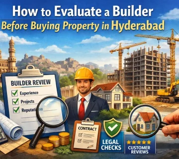 Checklist to evaluate a real estate builder before buying property in Hyderabad 