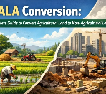 NALA Conversion process converting agricultural land to non agricultural land in India