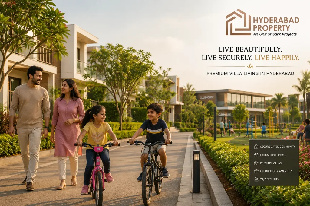 Family lifestyle in a gated community villa in Hyderabad