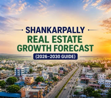 Shankarpally real estate growth forecast showing modern villa developments in West Hyderabad